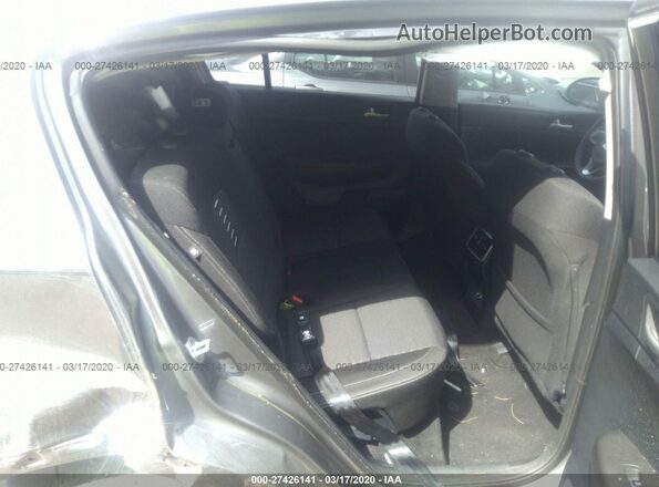 KNDPM3AC3J7468858 2018 KIA SPORTAGE Gray Vista de los asientos traseros