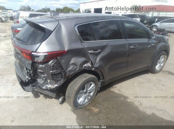 KNDPM3AC3J7468858 2018 KIA SPORTAGE Gray Trasero izquierdo