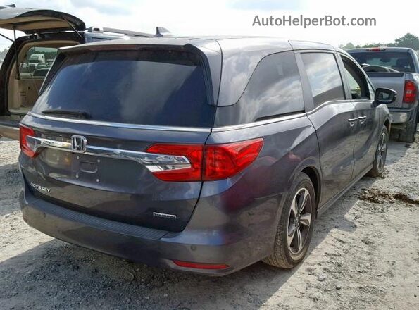5FNRL6H89JB006264 2018 HONDA ODYSSEY Серый Передняя правая четверть