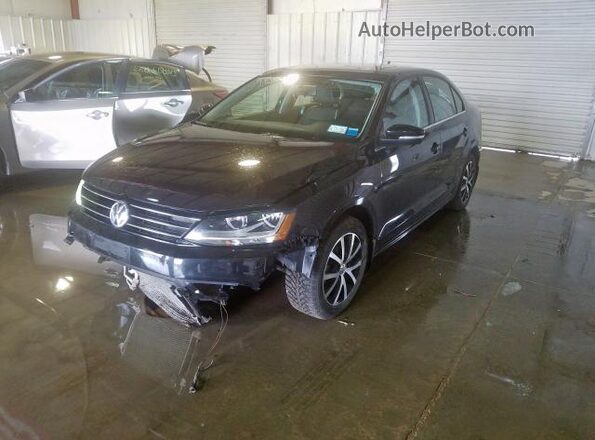3VWDB7AJ8HM306459 2017 VOLKSWAGEN JETTA Черный Задняя левая четверть