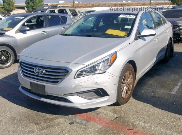 5NPE24AF1HH470675 2017 HYUNDAI SONATA Silver Trasero izquierdo