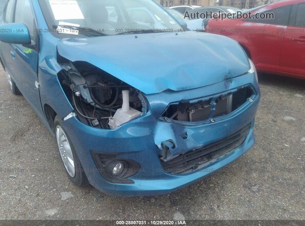 ML32F3FJ1KHF16502 2019 MITSUBISHI MIRAGE G4 Blue წინა ხედი