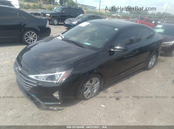 5NPD84LF8KH485236 2019 HYUNDAI ELANTRA Black Առջևի ձախ երեք քառորդ տեսարան