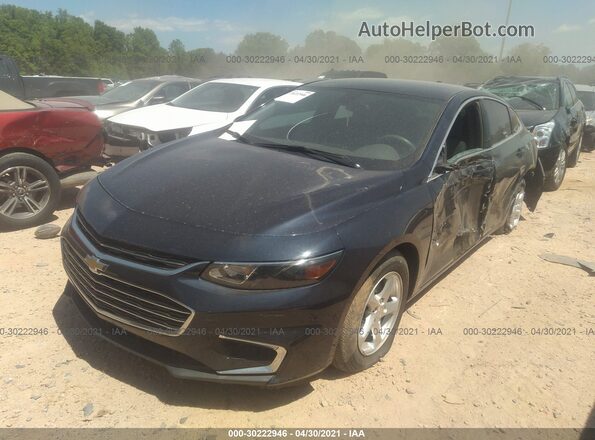 1G1ZB5ST1HF290286 2017 CHEVROLET MALIBU Navy Передняя левая четверть