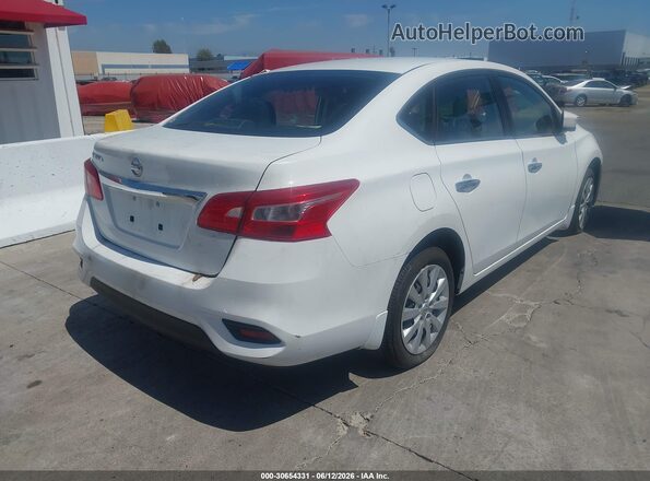 3N1AB7AP1KY232895 2019 NISSAN SENTRA Белый Задняя правая четверть