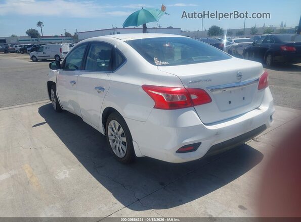 3N1AB7AP1KY232895 2019 NISSAN SENTRA Белый Задняя левая четверть