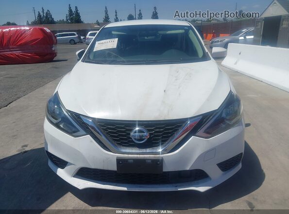 3N1AB7AP1KY232895 2019 NISSAN SENTRA Белый Вид щитка приборов