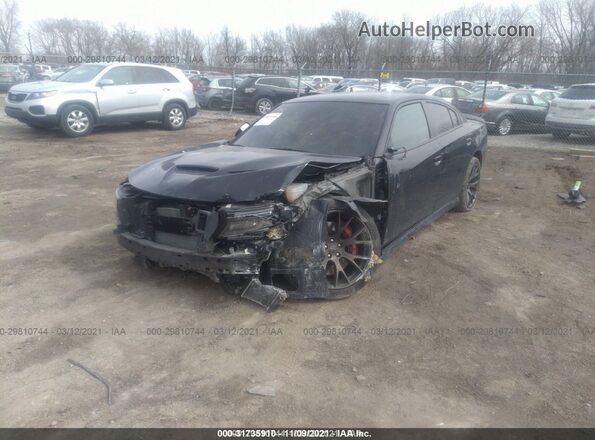 2C3CDXL91HH640105 2017 DODGE CHARGER Black წინა მარცხენა ხედი სამი მეოთხედიდან
