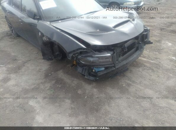 2C3CDXL91HH640105 2017 DODGE CHARGER Black წინა ხედი