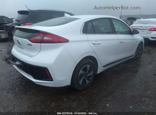KMHC75LCXHU031543 2017 HYUNDAI IONIQ HYBRID White Задня права чверть
