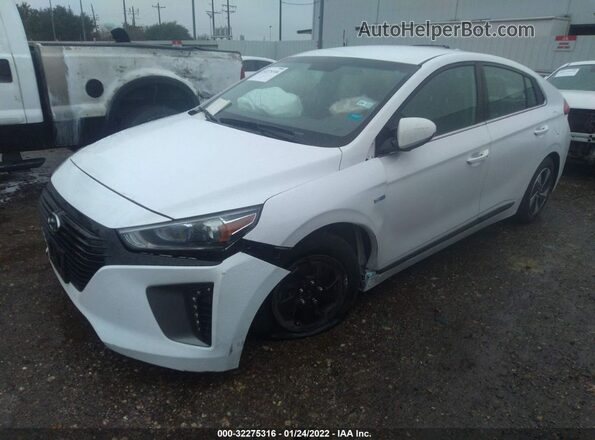 KMHC75LCXHU031543 2017 HYUNDAI IONIQ HYBRID White Передня ліва чверть