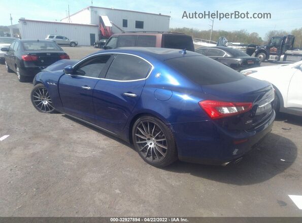 ZAM57RTL5H1206251 2017 MASERATI GHIBLI Синий Задняя левая четверть