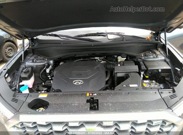 KM8R5DHE8MU231030 2021 HYUNDAI PALISADE Gray Rear view