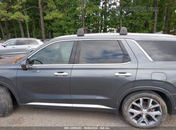 KM8R5DHE8MU231030 2021 HYUNDAI PALISADE Gray Rear interior view