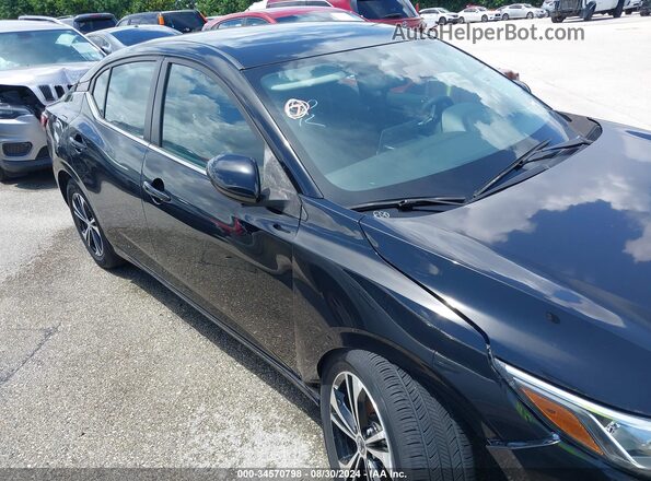 3N1AB8CV7NY240845 2022 NISSAN SENTRA Black Widok wnętrza z tyłu