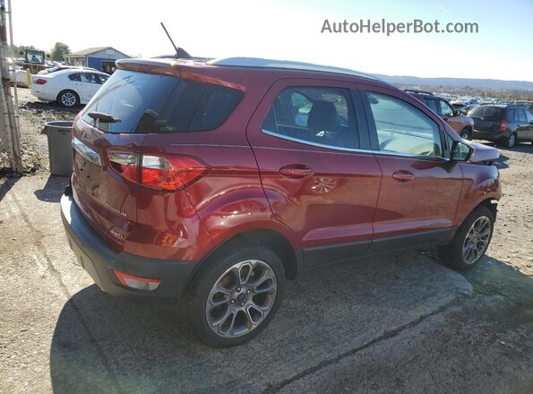 MAJ6S3KL6KC264117 2019 FORD ECOSPORT Red Задня права чверть