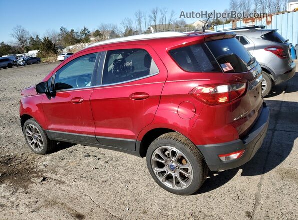 MAJ6S3KL6KC264117 2019 FORD ECOSPORT Red Задня ліва чверть
