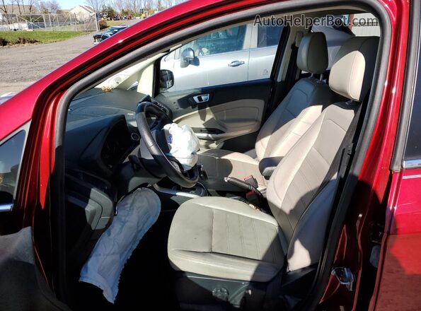 MAJ6S3KL6KC264117 2019 FORD ECOSPORT Red Вид салону спереду