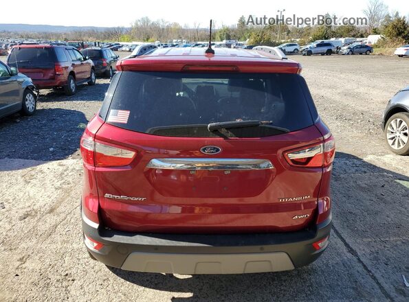 MAJ6S3KL6KC264117 2019 FORD ECOSPORT Red Вид ззаду