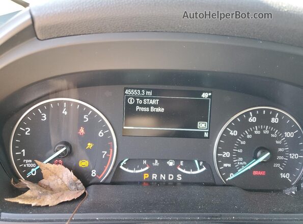 MAJ6S3KL6KC264117 2019 FORD ECOSPORT Red Вид щитка приладів