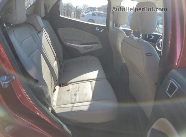 MAJ6S3KL6KC264117 2019 FORD ECOSPORT Red Вид задньої частини салону