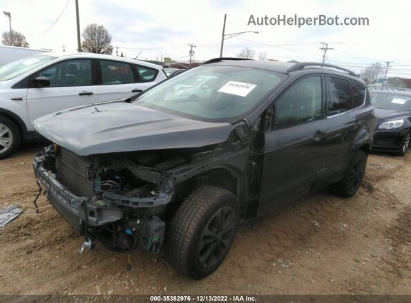 1FMCU9GD0JUC47538 2018 FORD ESCAPE Gray Przód lewy