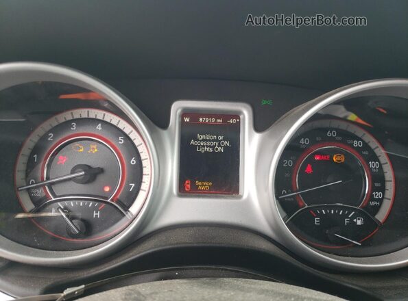 3C4PDDBG4HT654003 2017 DODGE JOURNEY Gray ხელსაწყოთა პანელის ხედი