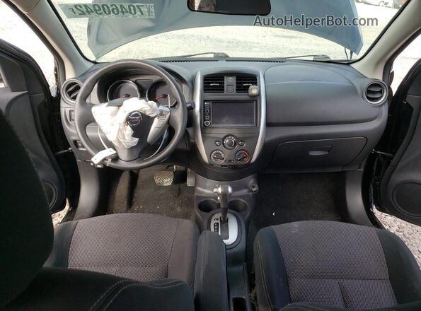 3N1CN7AP4KL851441 2019 NISSAN VERSA Black Առջևի վահանակի տեսք
