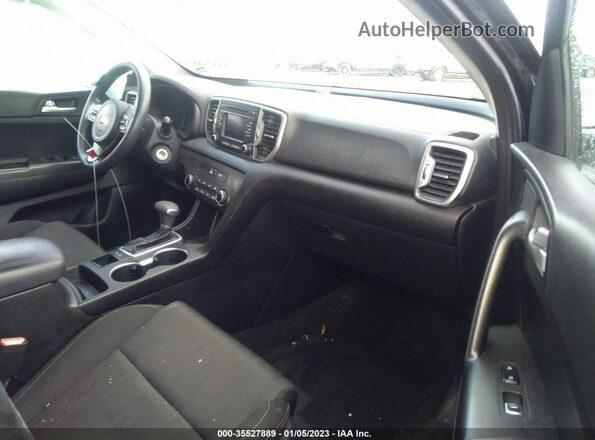 KNDPM3AC7H7108874 2017 KIA SPORTAGE Black წინა სალონის ხედი