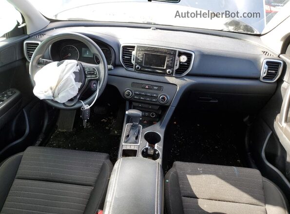KNDPM3AC8H7053447 2017 KIA SPORTAGE Gray Առջևի վահանակի տեսք