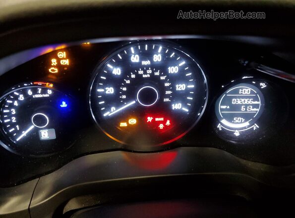 3CZRU6H10KG707622 2019 HONDA HR-V Silver Widok zestawu wskaźników