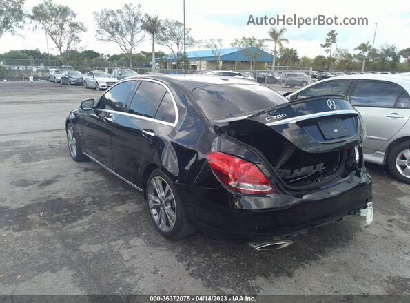 55SWF4JB7JU249655 2018 MERCEDES-BENZ C-CLASS Black Հետևի ձախ