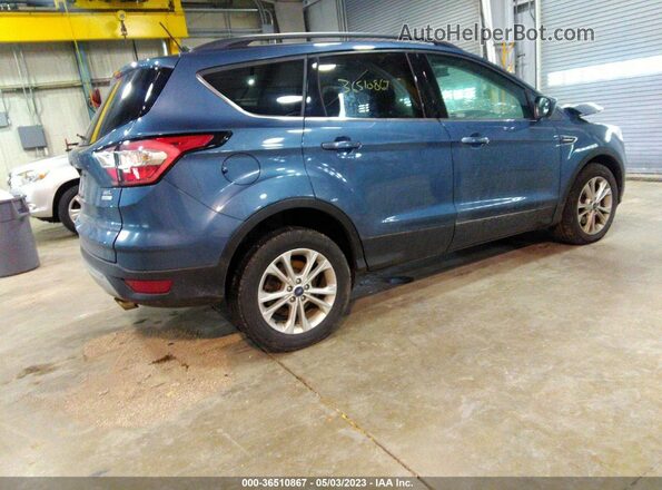 1FMCU0HD7JUA19191 2018 FORD ESCAPE Синий Задняя правая четверть