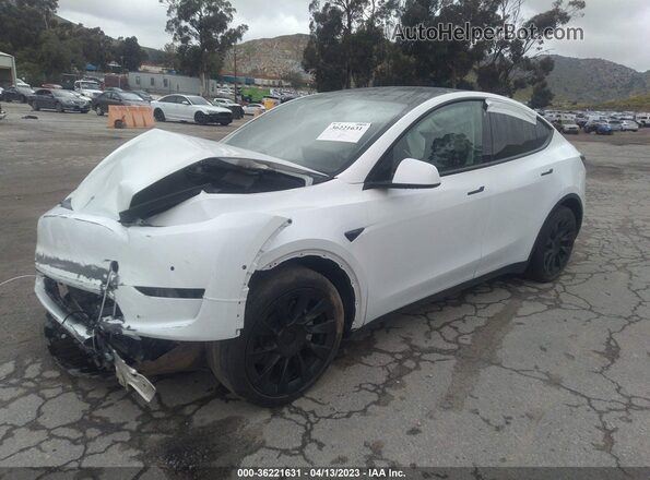 5YJYGDEE1LF033931 2020 TESLA MODEL Y White Передня ліва чверть