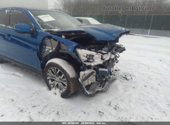 JA4AR3AW0JU018310 2018 MITSUBISHI OUTLANDER SPORT Blue Widok z przodu