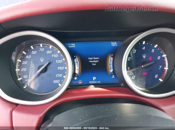 ZAM57YTS8J1290914 2018 MASERATI GHIBLI Blue Rear seats view