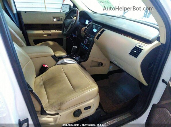2FMGK5D83KBA22657 2019 FORD FLEX White Vista interior delantera