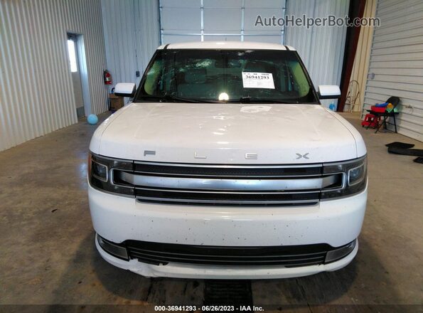 2FMGK5D83KBA22657 2019 FORD FLEX White Vista del cuadro de instrumentos