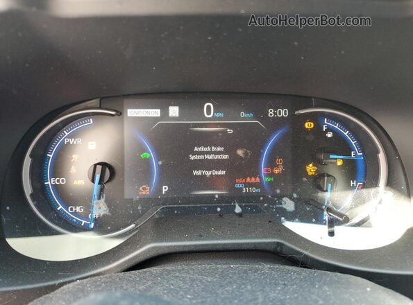 4T3T6RFV7PU118068 2023 TOYOTA RAV4 Black Вид щитка приладів