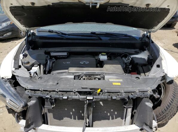 5N1DL0MM8KC504282 2019 INFINITI QX60 White Vista del compartimento del motor
