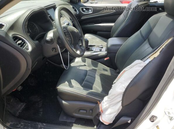 5N1DL0MM8KC504282 2019 INFINITI QX60 White Vista interior delantera