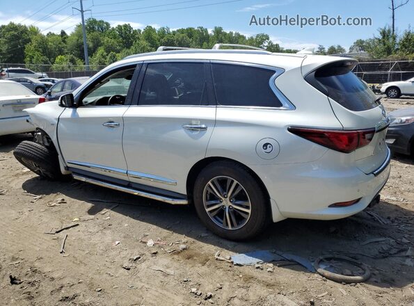 5N1DL0MM8KC504282 2019 INFINITI QX60 White Trasero izquierdo