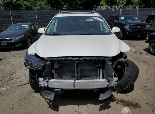 5N1DL0MM8KC504282 2019 INFINITI QX60 White Vista frontal