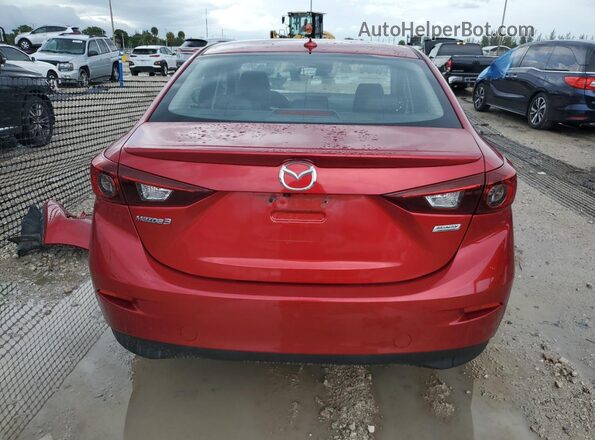 JM1BN1W36H1125916 2017 MAZDA 3 Red Rear view