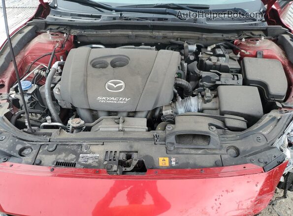 JM1BN1W36H1125916 2017 MAZDA 3 Red Rear interior view