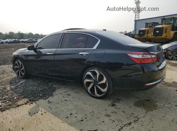 1HGCR2F70HA002521 2017 HONDA ACCORD Черный Задняя правая четверть