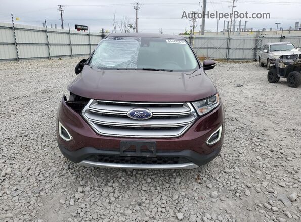 2FMPK4J97JBC61702 2018 FORD EDGE Burgundy Դիմացի տեսք