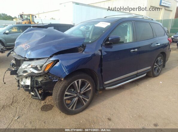5N1DR2MM2JC658673 2018 NISSAN PATHFINDER Blue Передня ліва чверть
