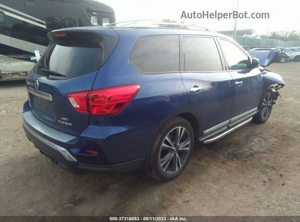 5N1DR2MM2JC658673 2018 NISSAN PATHFINDER Blue Задня права чверть