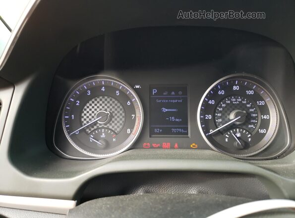 5NPD84LF5KH408274 2019 HYUNDAI ELANTRA White Սարքավորումների վահանակի տեսք